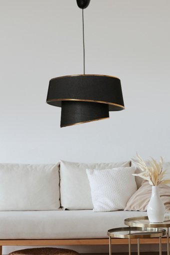 Avizemoda 5'li Siyah Modern Metal Salon Avize