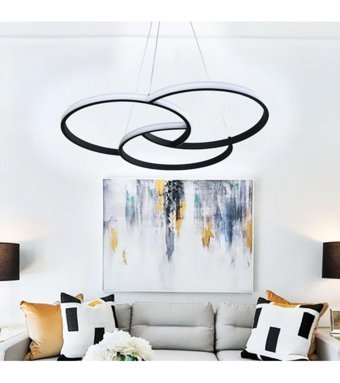 Vetro Design 5'li Kırmızı Kristal Taşlı Rustik Cam Salon-Oturma Odası Avize