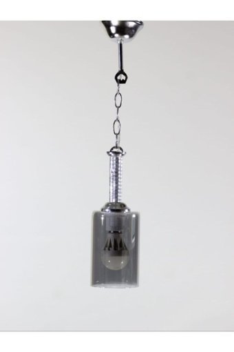 Trend Kitchen Tekli Sarı Zikzak Eskitme Metal Salon-Oturma Odası Avize