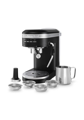 Kitchenaid 5KES6503EBK Artisan Proline 1470 W Paslanmaz Çelik Tezgah Üstü Kapsülsüz Yarı Otomatik Espresso Makinesi Siyah