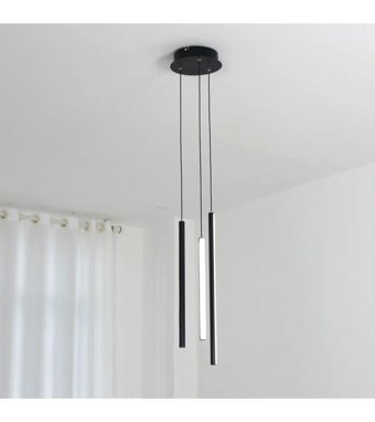 Özcan Aydınlatma 3155-3A-01 Altus 3'lü Beyaz Halka Modern Metal Salon-Oturma Odası Avize