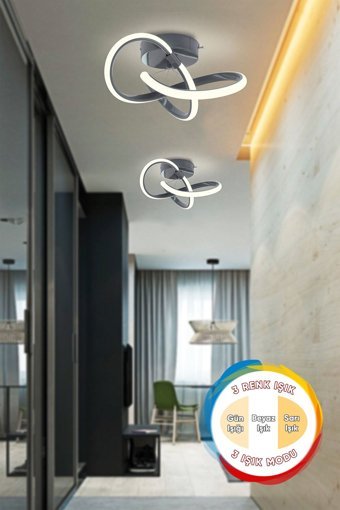 Dede 3'lü Siyah Sarkıt Modern Plastik Salon-Oturma Odası Avize