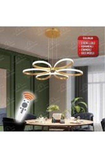 Rattam Unique Tekli Kahverengi Sarkıt Modern Bambu Salon-Oturma Odası Avize
