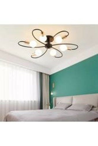 Fer Avize Betül 2'li Sarkıt Modern Cam Salon-Oturma Odası Avize