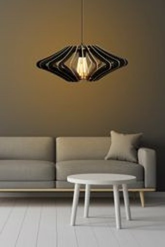 Ferisa Home Tekli Beyaz Sarkıt Modern Ahşap Bebek-Çocuk Odası Avize