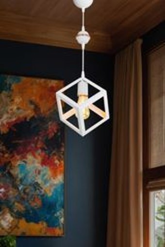 Luna Lighting Tekli Kahverengi Sarkıt Modern Metal Salon-Oturma Odası Avize