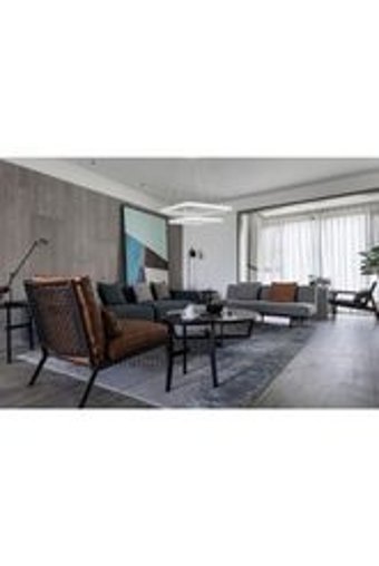 Viesteknoloji Tekli Gri Plafonyer Modern Metal Salon-Oturma Odası Avize
