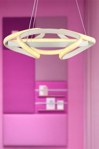 Bebişim Halı Tekli Beyaz Pasta Modern Plastik Bebek-Çocuk Odası Avize
