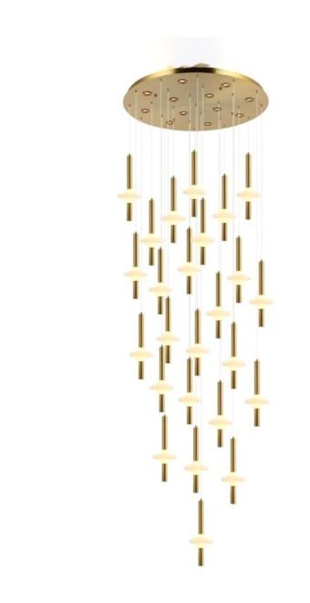 Voxlamp Lighting Solutions 3'lü Siyah Sarkıt Modern Ahşap Salon-Oturma Odası Avize