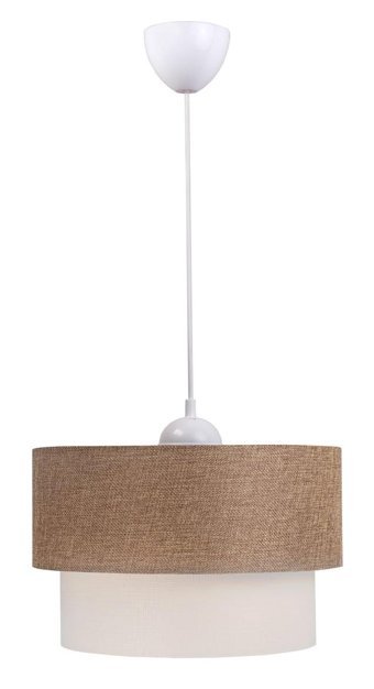Abralight Tekli Kahverengi Pasta Modern Plastik Salon-Oturma Odası Avize
