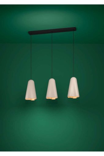 Eglo Dobley Pro Tekli Gümüş Sarkıt Modern Çelik Salon-Oturma Odası Avize