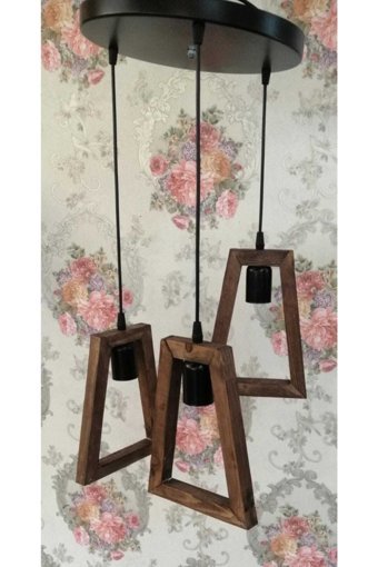 Manogrup Avize Aydınlatma 3'lü Beyaz Plastik Modern Plastik Salon-Oturma Odası Avize