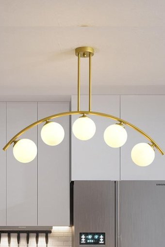 Apliqa 4'lü Siyah Metal Modern Metal Salon-Oturma Odası Avize