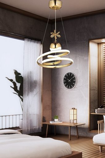 Özpolataydınlatma Elegans 3'lü Siyah Kristal Taşlı Modern Cam Salon-Oturma Odası Avize