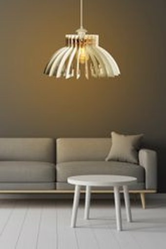 Ferisa Home Tekli Beyaz Ahşap Modern Ahşap Mutfak Avize