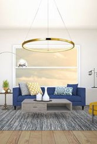 Nusedesingstudio Tekli Beyaz Sarkıt Modern Plastik Salon-Oturma Odası Avize