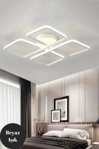 Elektroyou Tekli Altın Metal Modern Alüminyum Salon-Oturma Odası Avize