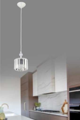Homing Ayd-2773 Tekli Siyah Sarkıt Klasik Kumaş Salon-Oturma Odası Avize