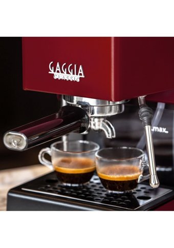 Gaggia RI9480/12 New Classic Pro 2019 1300 W Paslanmaz Çelik Tezgah Üstü Kapsülsüz Yarı Otomatik Espresso Makinesi Kırmızı