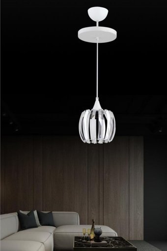 Hmydesign Crayon 3'lü Gümüş Sarkıt Modern Halat Salon-Oturma Odası Avize