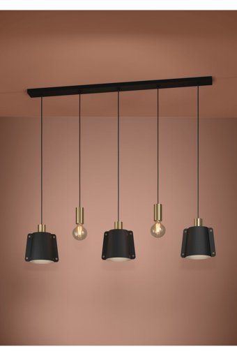 Eglo Tekli Kahverengi Sarkıt Modern Halat Salon-Oturma Odası Avize