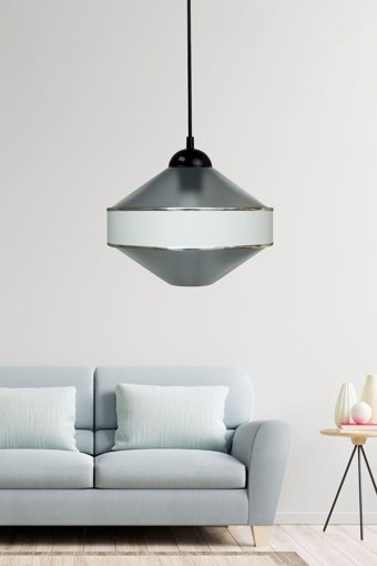 Abralight Luxor K12 Tekli Mavi Sarkıt Modern Plastik Salon-Oturma Odası Avize