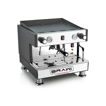 Brawi K-One M 1900 W Tezgah Üstü Kapsülsüz Öğütücülü Manuel Espresso Makinesi Siyah