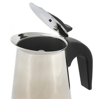 Any Morning Jun-6 Paslanmaz Çelik Tezgah Üstü Kapsülsüz Mini Manuel Espresso Makinesi Beyaz