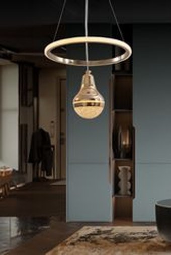 Eglo Paratebueno 8'li Siyah Sarkıt Modern Çelik Salon-Oturma Odası Avize