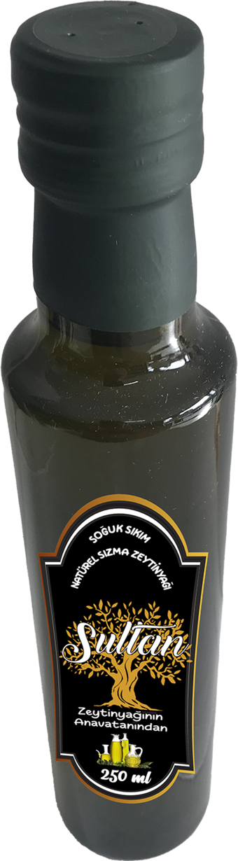 Sultan Organik Filtresiz Polifenollü Soğuk Sıkım Olgun Hasat Cam Sızma Zeytinyağı 250 ml
