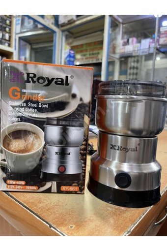 Royal XY-661 150 W Paslanmaz Çelik 1 Kademeli Otomatik Elektrikli Çekirdek Kahve Öğütücü