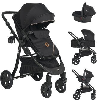 Mamma Comfort Katlanabilir Travel Sistem Bebek Arabası Siyah