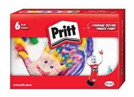 Pritt 30 ml 6'lı Çok Renkli Parmak Boyası