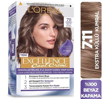 L'Oréal Paris 7.11 Ekstra Küllü Kumral Amonyaksız Krem Saç Boyası