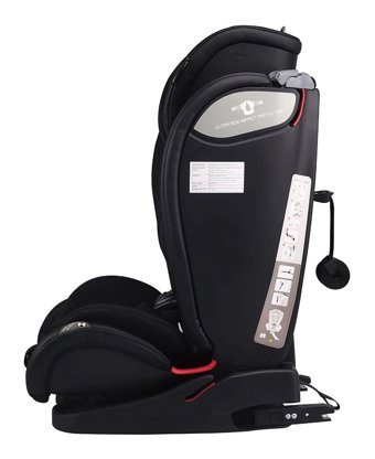 Baby Plus Secure Isofixli Isofixli 9-36 kg Kapasteli Yükseklik Ayarlı Emniyet Kemerli Oto Koltuğu Siyah