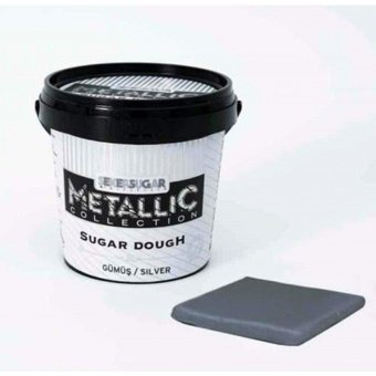 Şeker & Sugar Metallic Gümüş Şeker Hamuru 200 gr