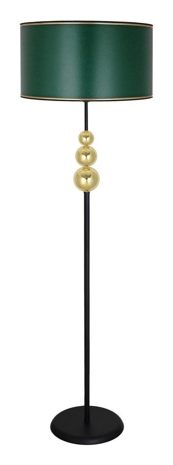 Vinner Üçlü Gold Küre Metal Ayaklı Tek Ayak Silindir Lambader 155 cm Yeşil