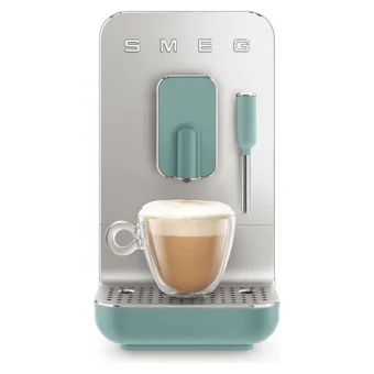 Smeg BCC02 1600 W Metal Tezgah Üstü Kapsülsüz Öğütücülü Mini Manuel Espresso Makinesi Yeşil