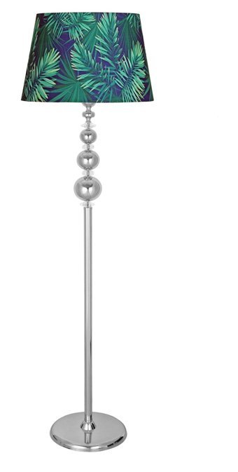 Vinner Kristal Taşlı Metal Ayaklı Tek Ayak Konik Lambader 160 cm Çok Renkli