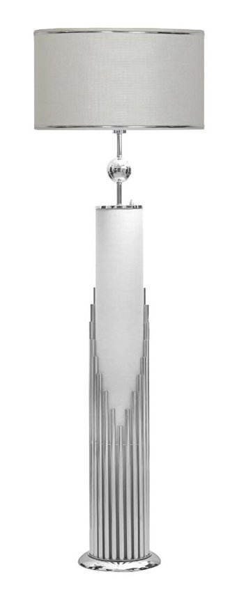 Vinner Doha Metal Ayaklı Tek Ayak Silindir Lambader 155 cm Gri