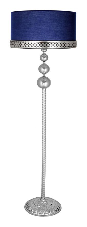 Vinner Üçlü Küre Metal Ayaklı Tek Ayak Silindir Lambader 160 cm Lacivert