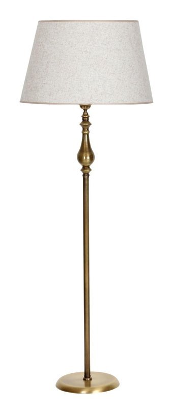 Vinner Eskitme Metal Ayaklı Tek Ayak Konik Lambader 170 cm Beyaz