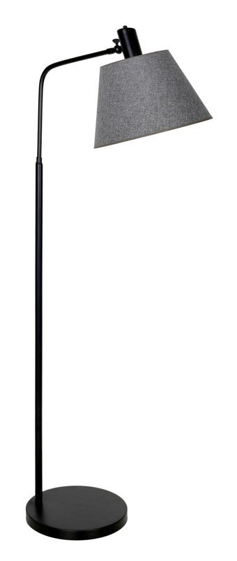 Vinner Rivoli Metal Ayaklı Tek Ayak Konik Lambader 155 cm Gri