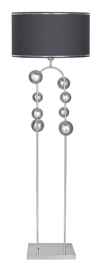 Vinner Şeritli Metal Ayaklı Tek Ayak Silindir Lambader 160 cm Antrasit