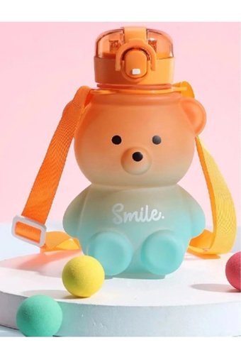 Seram Collection Smile Pipetli Turuncu Okul Çocuk Matara 800 ml