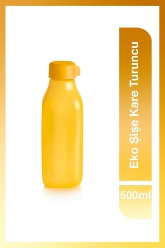 Tupperware Eco Kare Turuncu Çocuk Suluk 500 ml