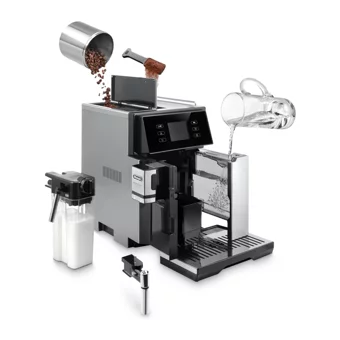 Delonghi ESAM460.80.MB Perfecta Deluxe 1250 W Paslanmaz Çelik Tezgah Üstü Kapsülsüz Öğütücülü Yarı Otomatik Espresso Makinesi Inox - Siyah