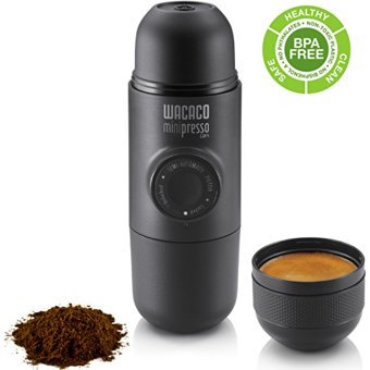 Wacaco Minipresso Kapsüllü Taşınabilir Mini Manuel Espresso Makinesi Siyah
