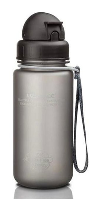 Uzspace Pipetli Gri Çocuk Matara 400 ml