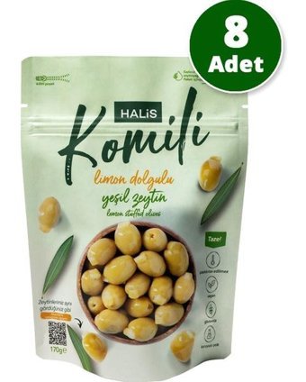 Komili Limon Dolgulu Zeytin Paket 8x170 gr